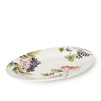 Irregular Oval Platter Mixed Berries: click to enlarge