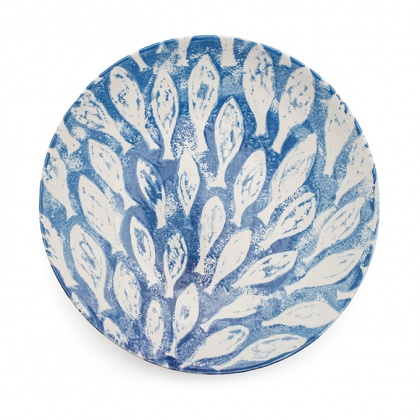 Fish Shoal Serving Bowl Large Blue: click to enlarge