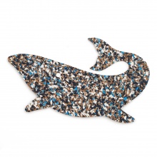 Cork Trivet Whale Blue